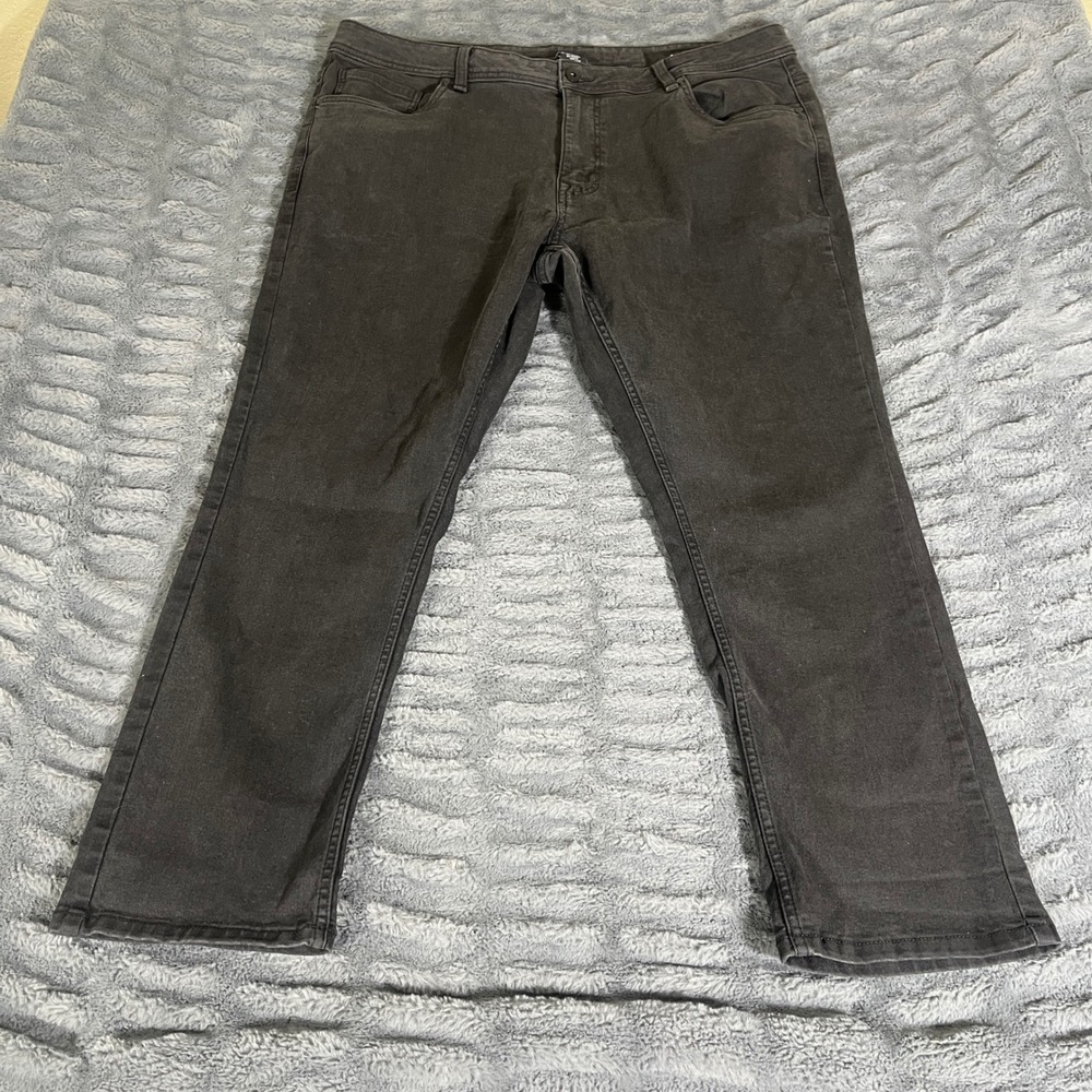 tpj The Perfect Jean Mens 40x28 Slim‎ Fit Black Stretch Denim Pants AP811